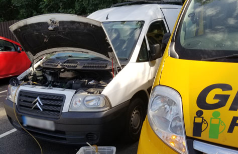 Petrol in Diesel Van Fixed